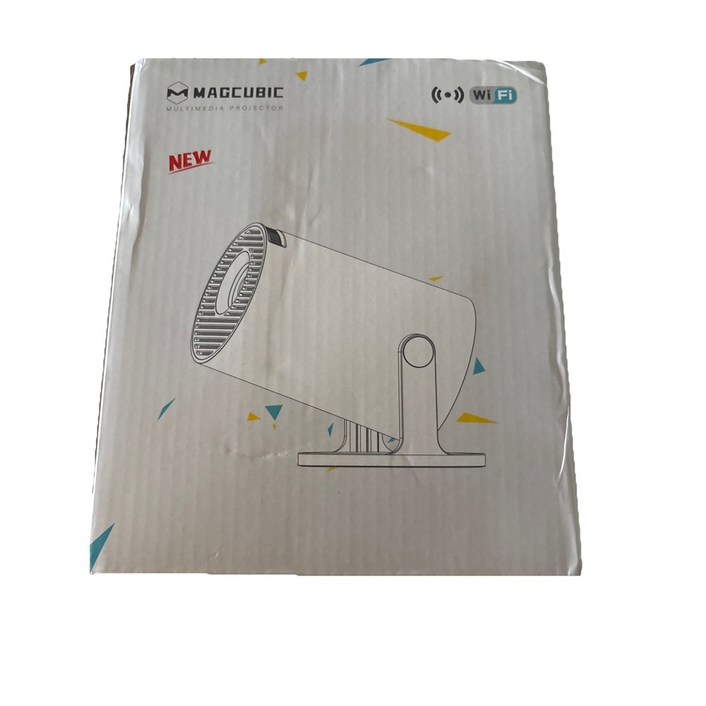 MAGCUBIC HY300 Pro+ Portable Home Theater Projector WiFi HDMI Android iOS White - Picture 3 of 4